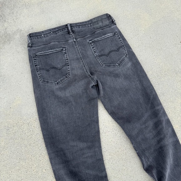 American Eagle Jeans Men Black 33x32 Straight Next Level Flex Stretch Denim - Picture 11 of 11